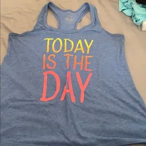 Blue Graphic Tank